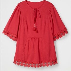 Boden Ayla Jersey Top Color Sunset Size 18